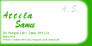 attila samu business card